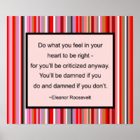 Eleanor Roosevelt Quote Poster