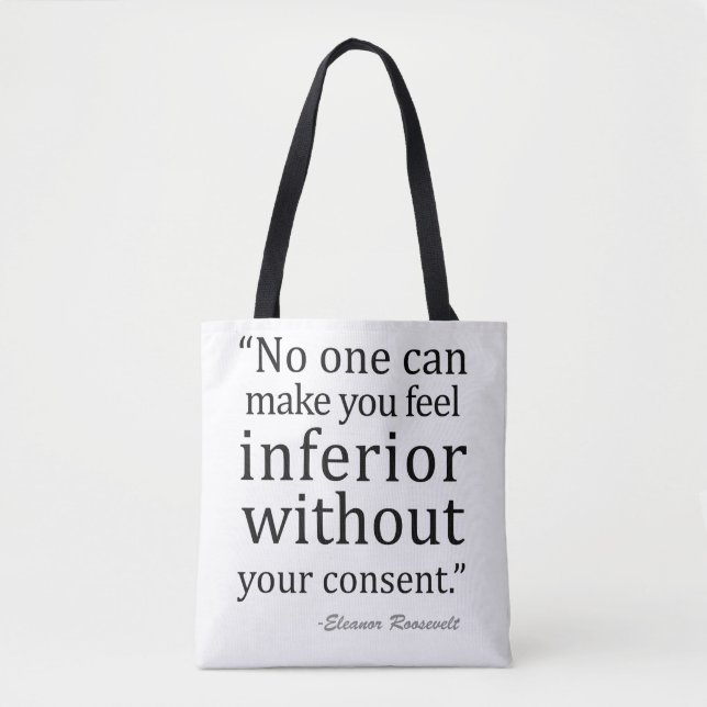 Eleanor Roosevelt-Quotes Tote Bag (Front)