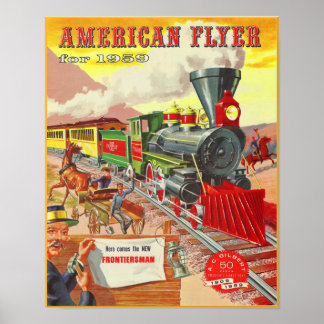 Elecric Trains 1959 Catalogue Cover Poster