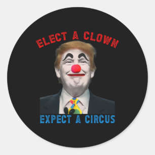 Elect A Clown Classic Round Sticker