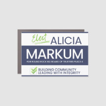 Elect Alicia Vehicle Magnet