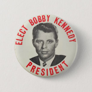 Elect Bobby Kennedy President 6 Cm Round Badge