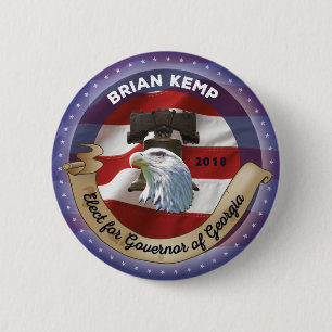 Elect Brian Kemp for Governor of Georgia 6 Cm Round Badge