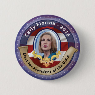 Elect Carly Fiorina for President - 2016 6 Cm Round Badge