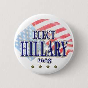 Elect Hillary 2008 Button 