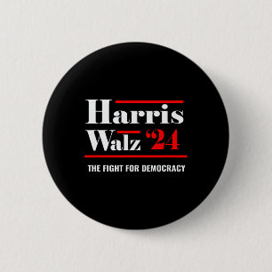 Elect Kamala Harris & Tim Walz 2024 6 Cm Round Badge