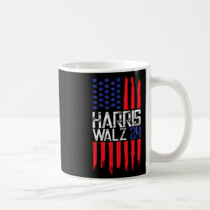 Elect Kamala Harris &amp; Tim Walz 2024 American F Coffee Mug
