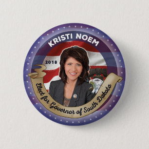 Elect Kristi Noem for Governor of South Dakota 6 Cm Round Badge