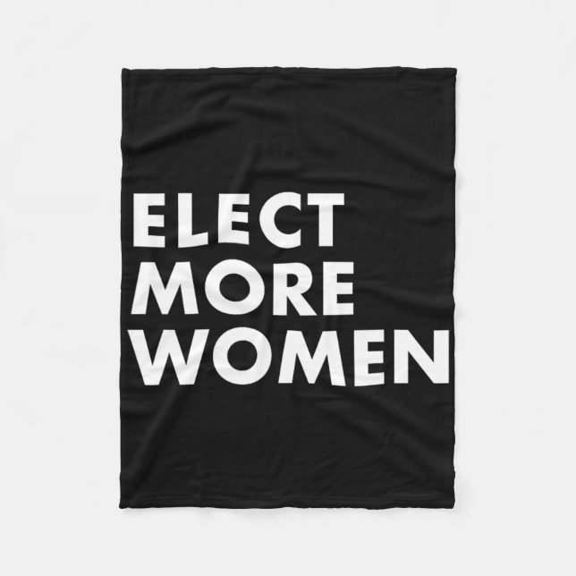 Elect More Women  Fleece Blanket (Front)