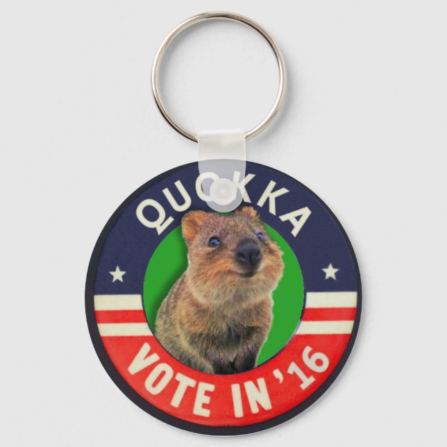 Elect Quokka president in 2016 Key Ring (Front)