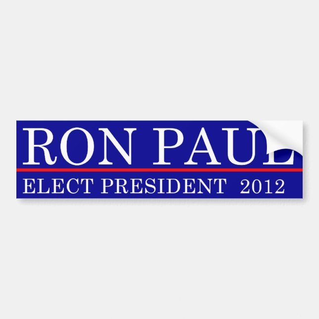 Elect Ron Paul 2012 Bumper Sticker (Front)