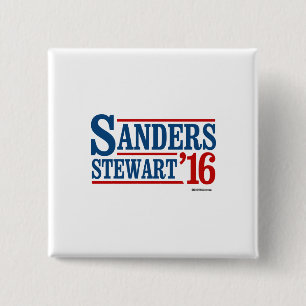 Elect Sanders Stewart 2016 15 Cm Square Badge
