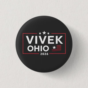 Elect Vivek Ramaswamy for Governor of Ohio 2026 3 Cm Round Badge