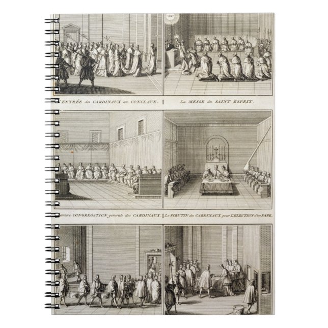 Electing the Pope, from the 'Encyclopaedia' by Notebook (Front)