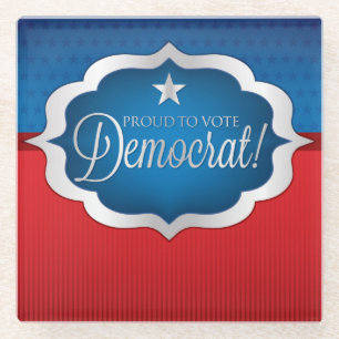 Election12 Glass Coaster