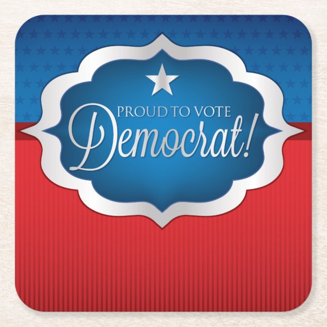 Election12 Square Paper Coaster (Front)