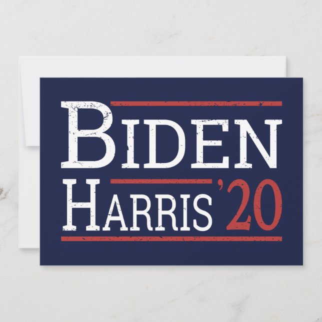 Election 2020 - Biden Harris I Invitation (Front)