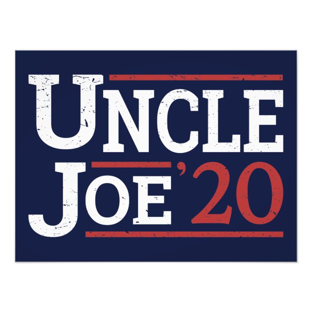 Election 2020 - Uncle Joe Photo Print (Front)