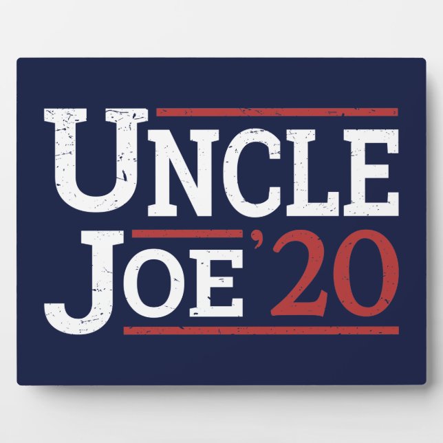 Election 2020 - Uncle Joe Plaque (Front)