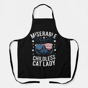 Election 2024 Childless Cat Lady Feminist Voting  Apron