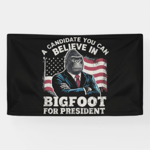 Election 2024 Funny Vote Sasquatch USA Banner