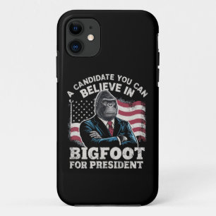 Election 2024 Funny Vote Sasquatch USA iPhone 11 Case
