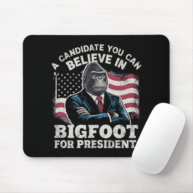 Election 2024 Funny Vote Sasquatch USA Mouse Pad (With Mouse)