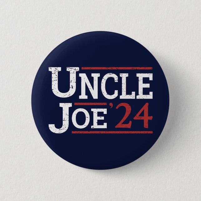 Election 2024 - Uncle Joe I 6 Cm Round Badge (Front)