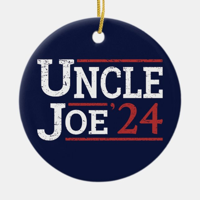 Election 2024 - Uncle Joe I Ceramic Ornament (Front)