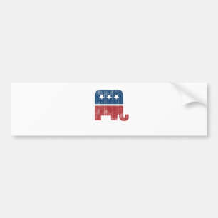 election animal elephant republican bumper sticker