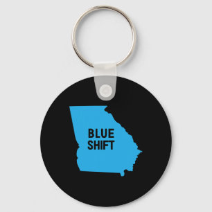 Election Biden Harris - Blue Shift Georgia Key Ring