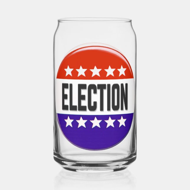 Election Button Can Glass (Front)
