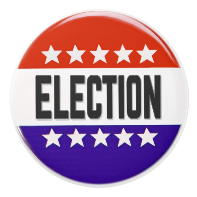 Election Button Ceramic Knob (Front)