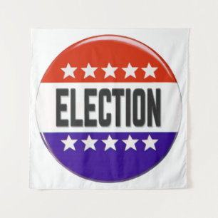 Election Button Tapestry