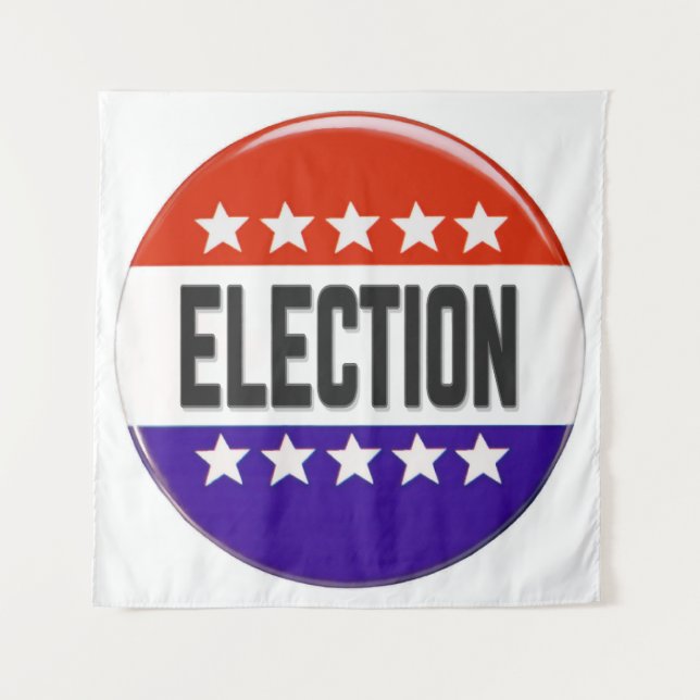 Election Button Tapestry (Front)