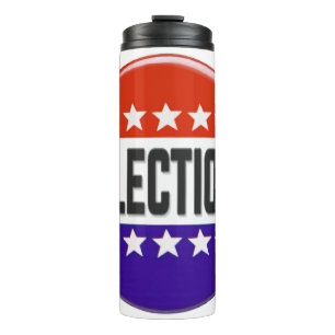 Election Button Thermal Tumbler