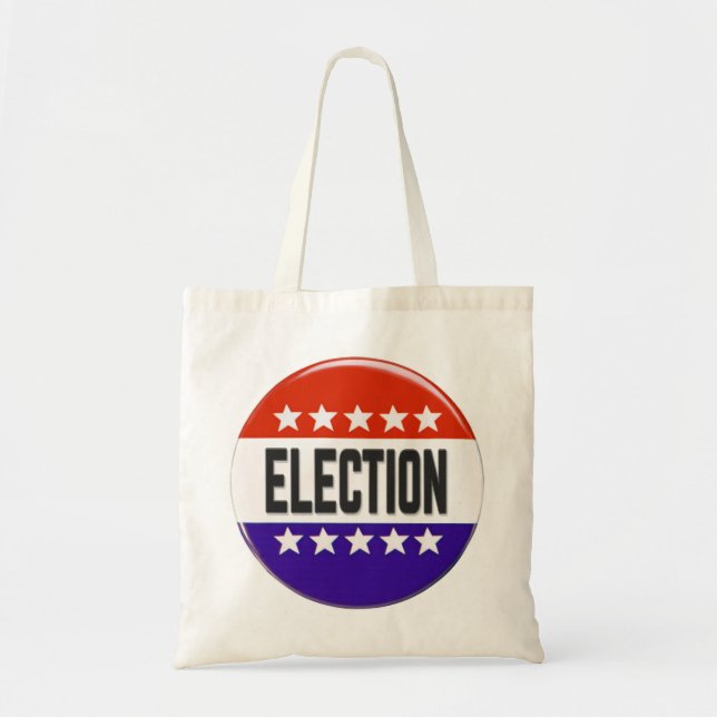 Election Button Tote Bag (Front)