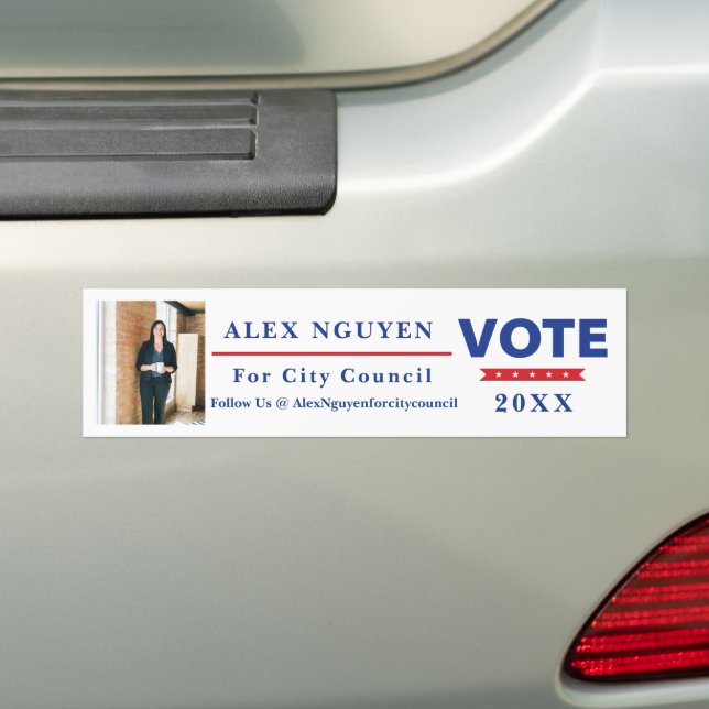 Election Campaign Bumper Sticker (On Car)