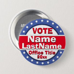 Election Campaign Political 7.5 Cm Round Badge