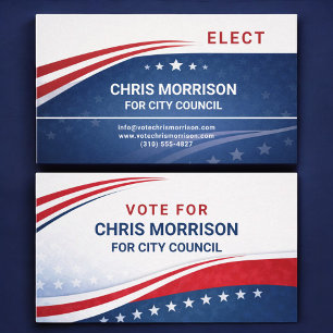 Election Campaign Professional Business Card
