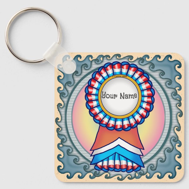 Election Campaign Ribbon  Key Ring (Front)