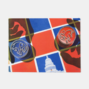 Election Chequerboard Doormat