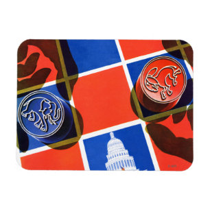 Election Chequerboard Magnet
