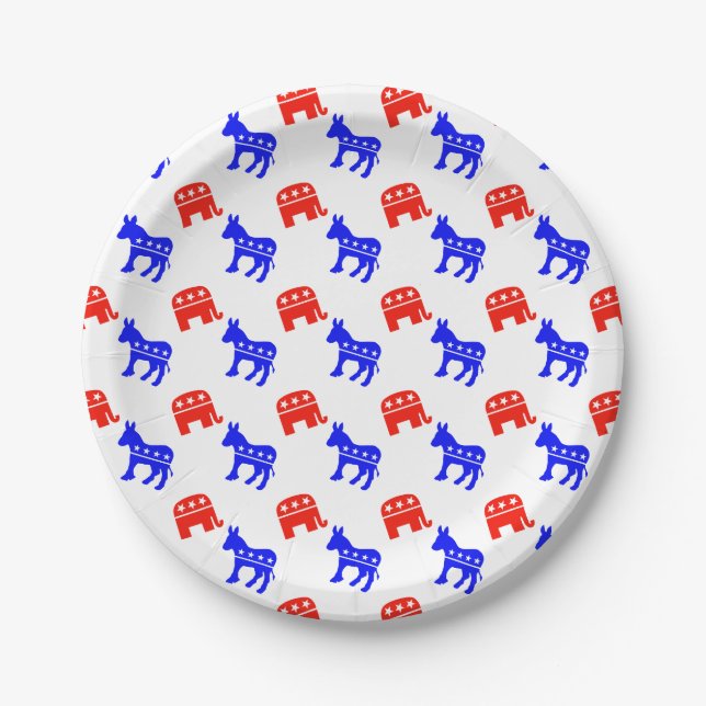 Election Day #zelection Paper Plate (Front)