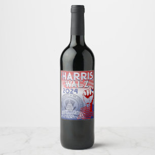 Election! Harris Walz! Food and Beverage Label Set