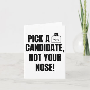 Election Humour Sticker Card