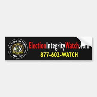 Election Integrity Watch Bumper Sticker