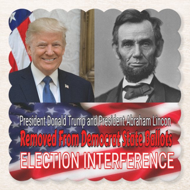 Election Interference Paper Coaster (Front)