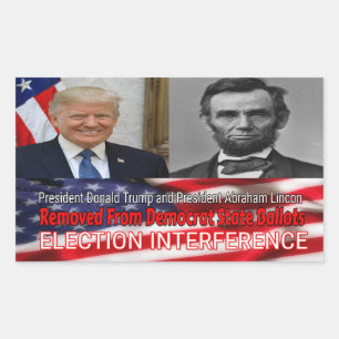 Election Interference Rectangular Sticker