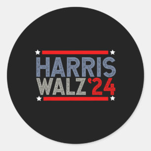 Election Men Women Kids Harris Waltz Classic Round Sticker